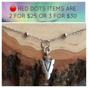🔴SALE ! Boho arrow head steel necklace choker